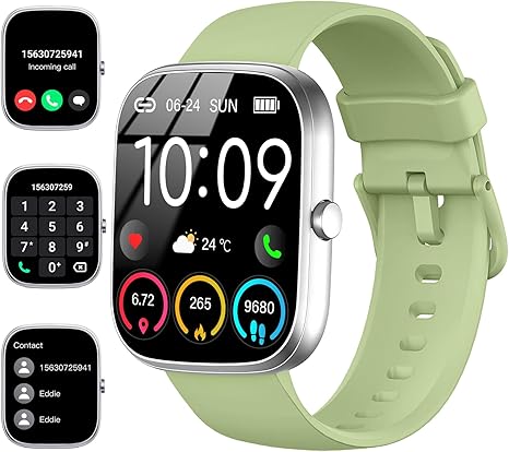 Smart Watch for Men Women (Answer/Make Call), 2024 HD 1.91"Smartwatch Fitness Activity Tracker, 110+ Sports IP68 Waterproof, Heart Rate/Sleep Monitor/Pedometer/Calories, Fitness Watch for Android iOS Visit the uaue Store