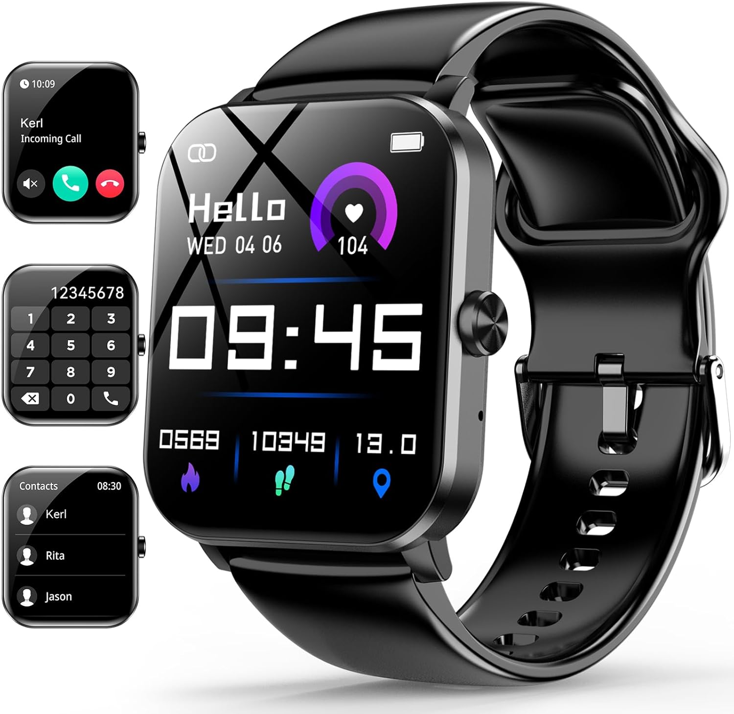 Smart Watch, 1.85" Smartwatch for Men Women (Answer/Make Call)