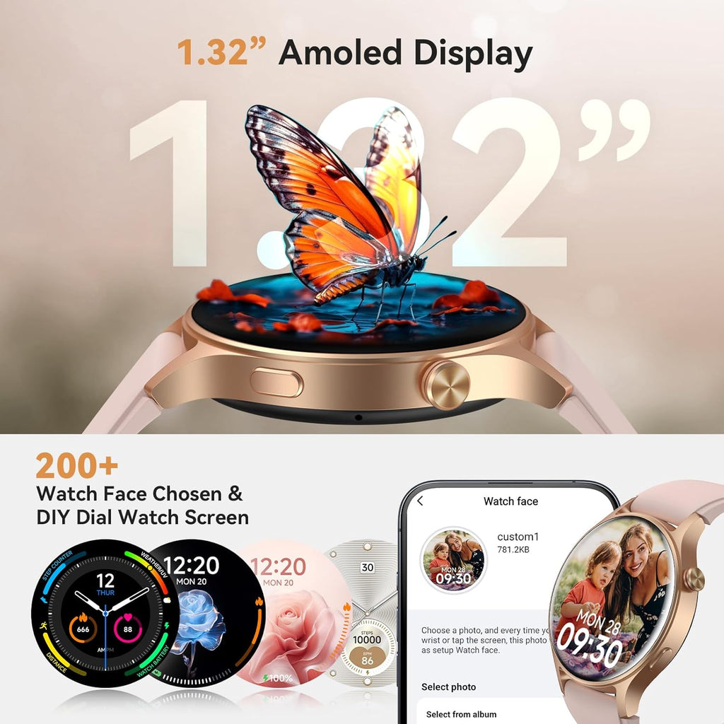 Smart Watch for Women, 2024 Newest Fitness Watch with Heart Rate/Sleep/SpO2 Monitor, Smartwatch for iPhone/Samsung/Android, 110+ Sport Modes Waterproof Activity Trackers and Reloj Inteligente