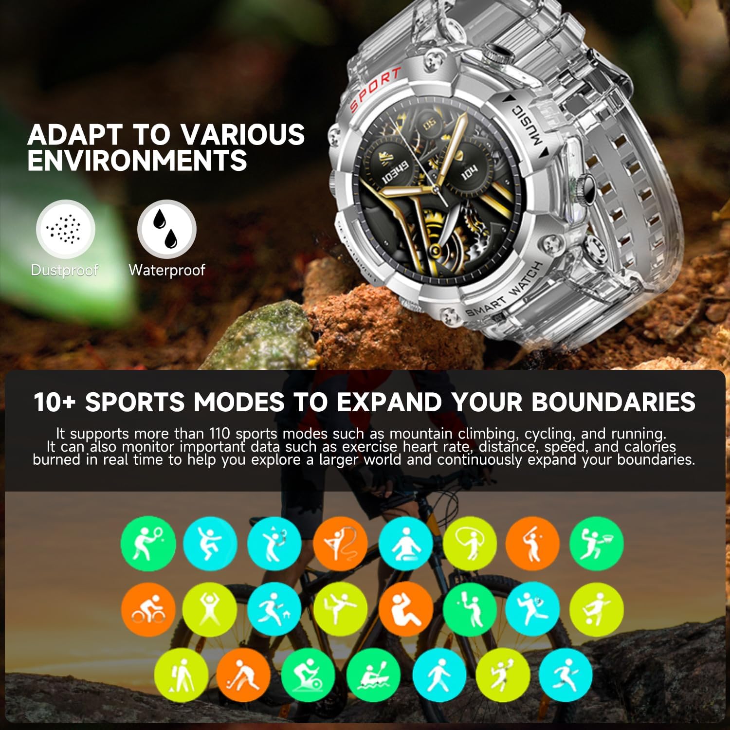 Smart Watch with Earbuds,1.52" HD Touch Screen Headset Sports Smartwatch with Earbuds for Man Women,Bluetooth Fitness Tracker Smartwatch,Answer, Dial Calls, Listen to Music