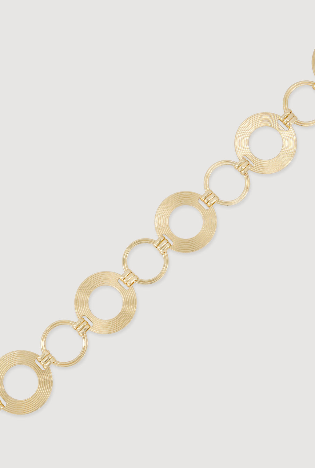 Metallic Circle Chain Belt