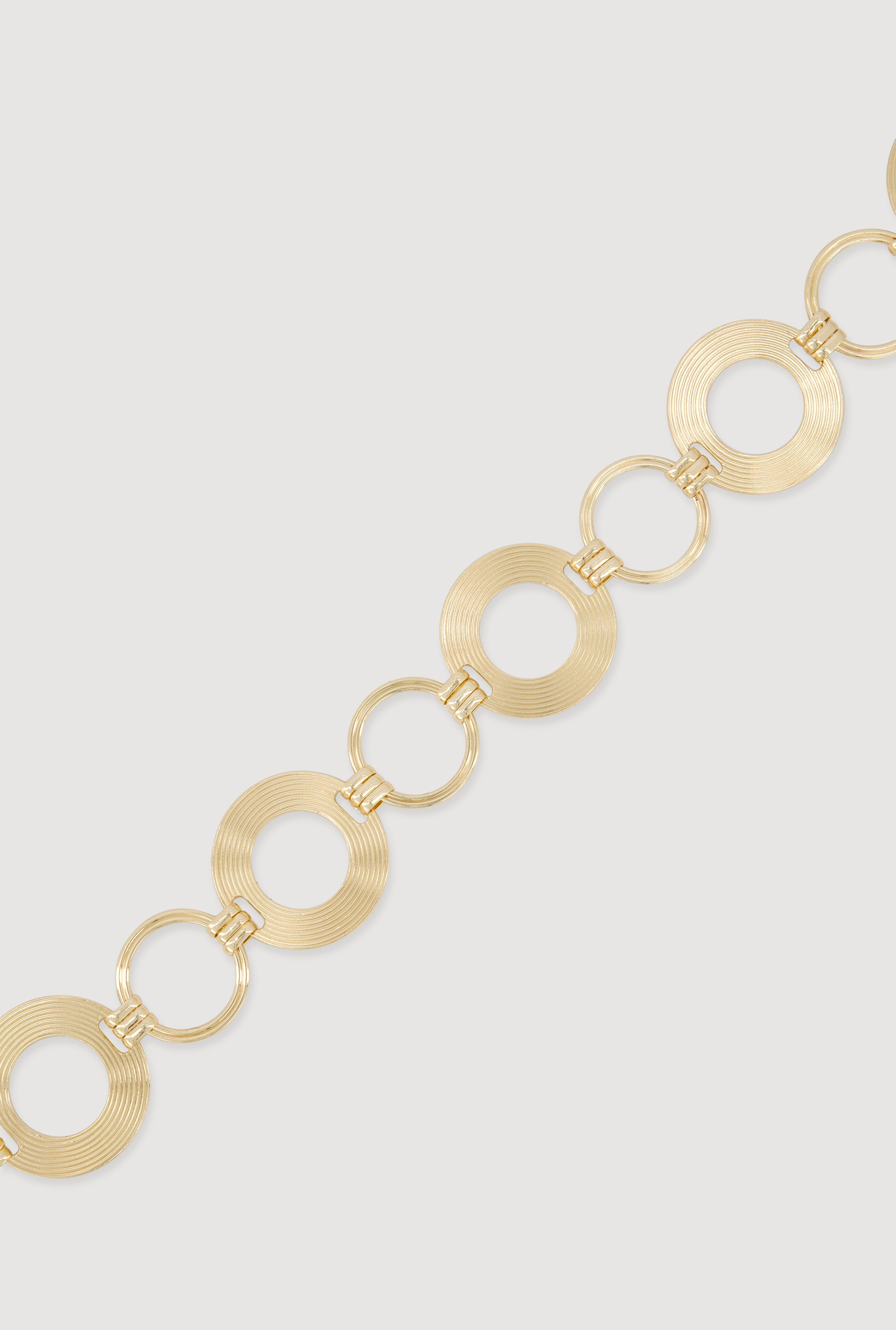 Metallic Circle Chain Belt