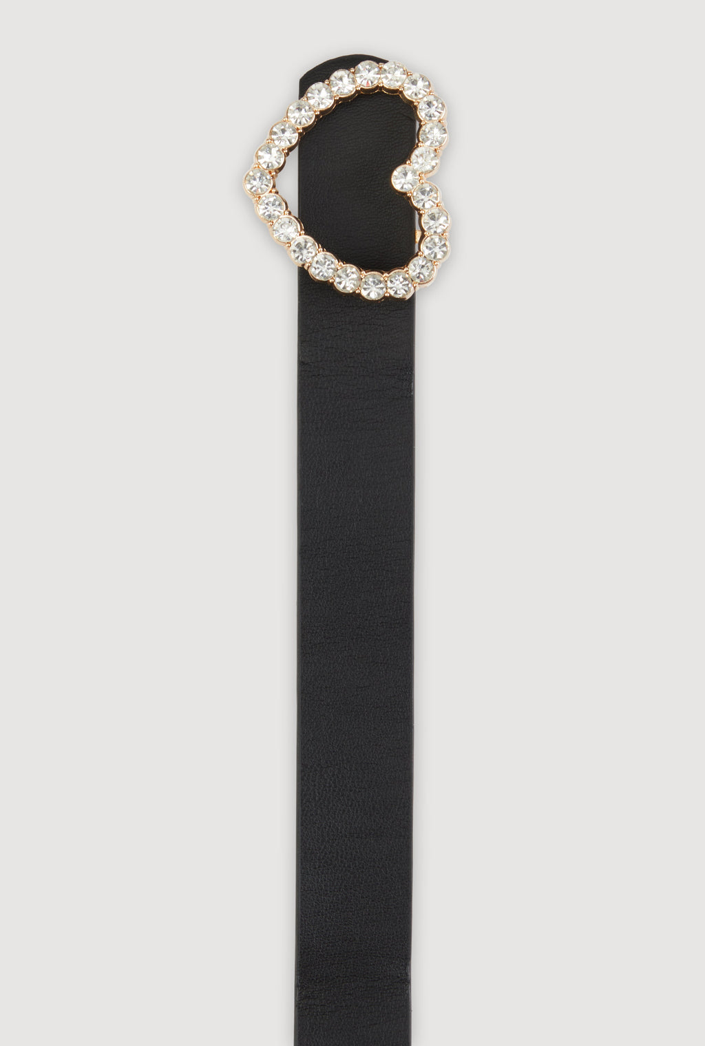 Plus Size Rhinestone Heart Buckle Belt