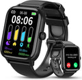 Smart Watch (Answer/Make Call), 1.96" Fitness Tracker Watch with Step Calorie Counter, 110+ Sports Modes IP67 Waterproof, Smartwatch for Men Women Bluetooth Watch Compatible with Android iPhone iOS
