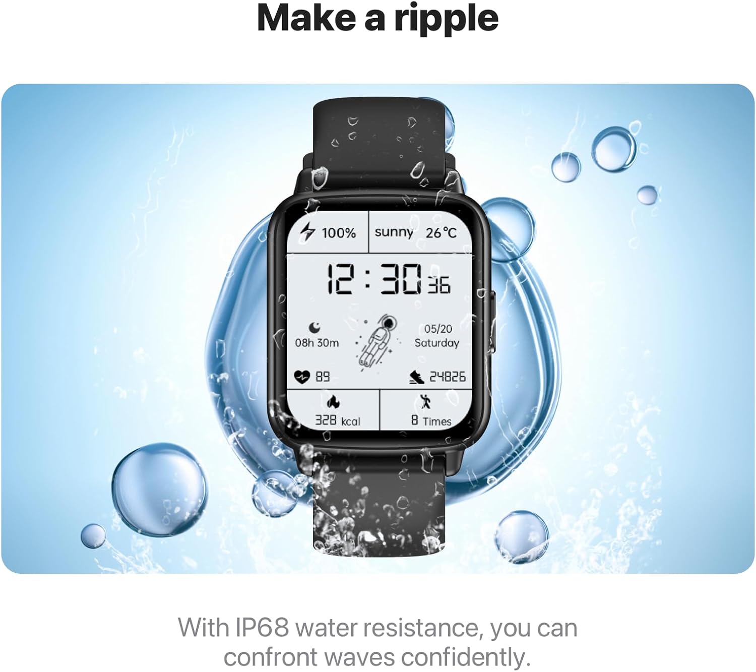 Smart Watch for Men Women，Answer/Make Calls/AI Control