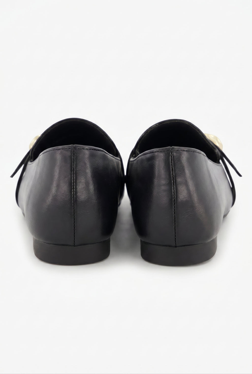 Metallic Detail Almond Toe Loafers