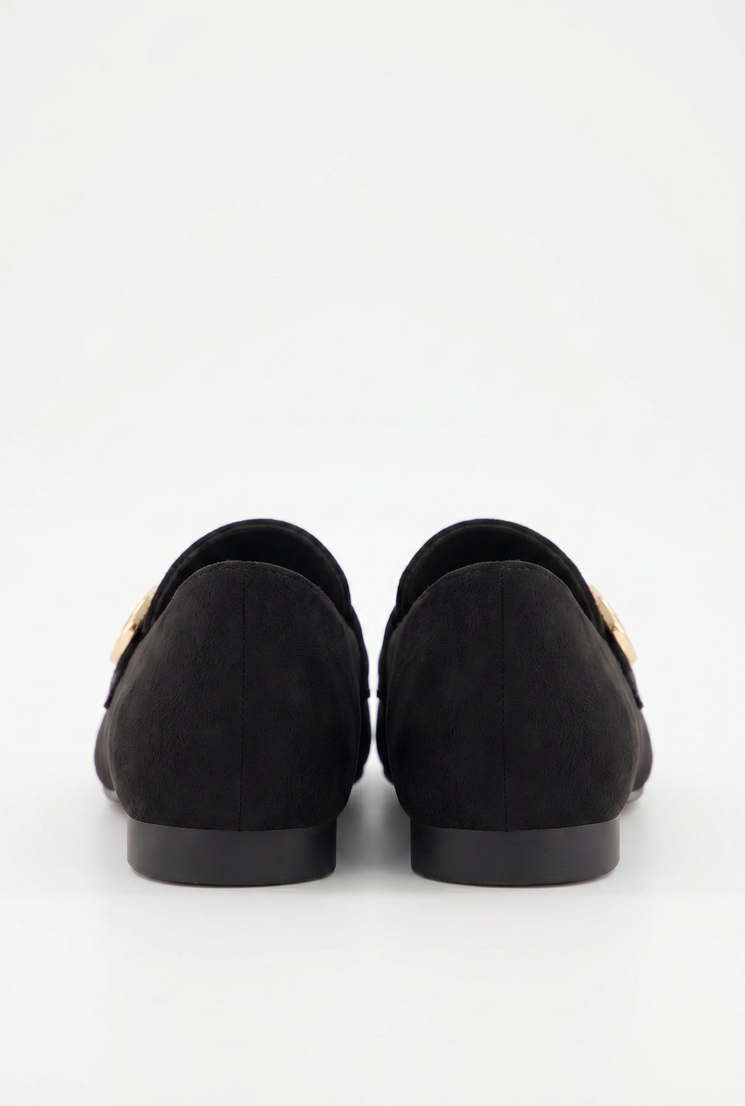 Metallic Detail Almond Toe Loafers