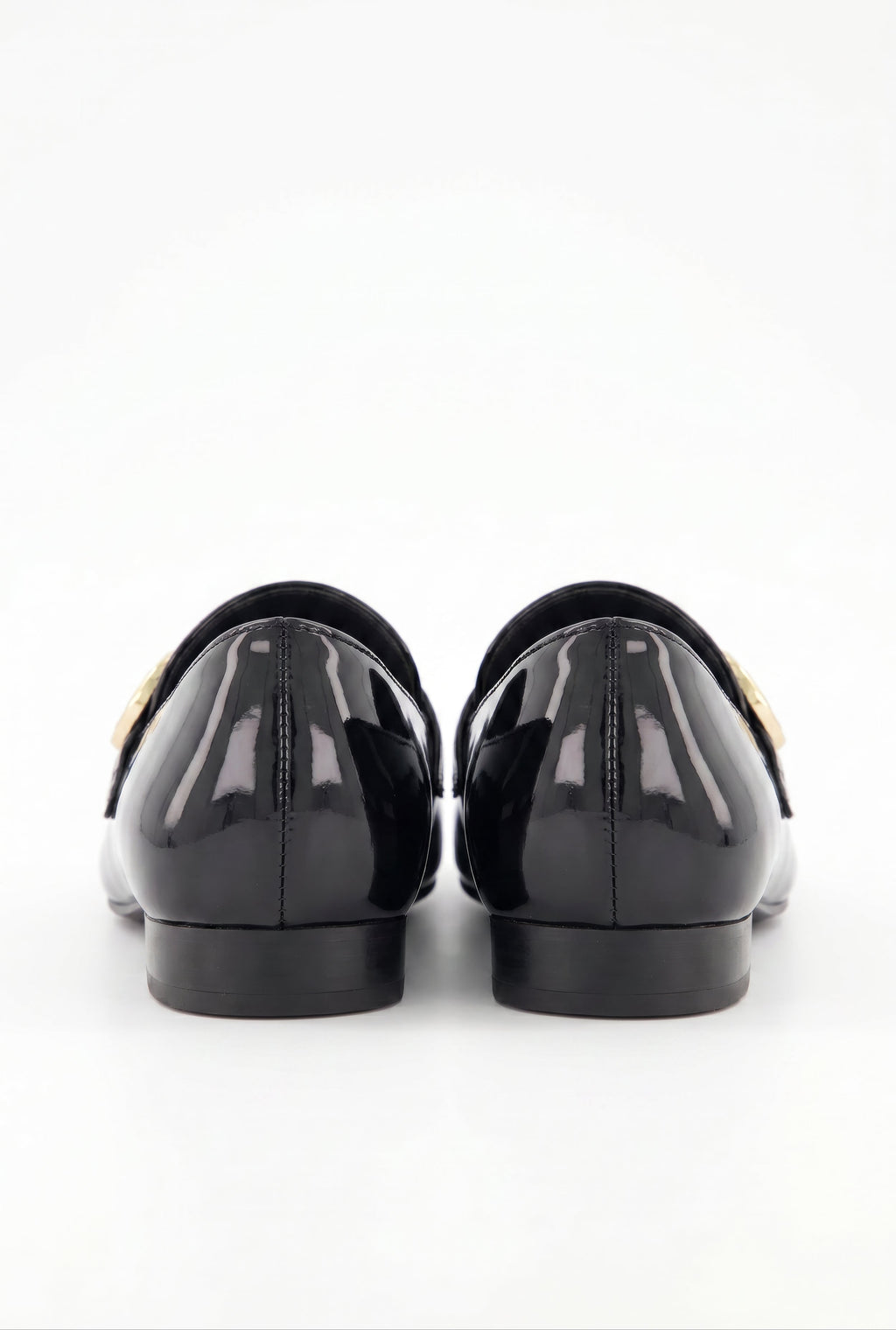 Metallic Detail Almond Toe Loafers