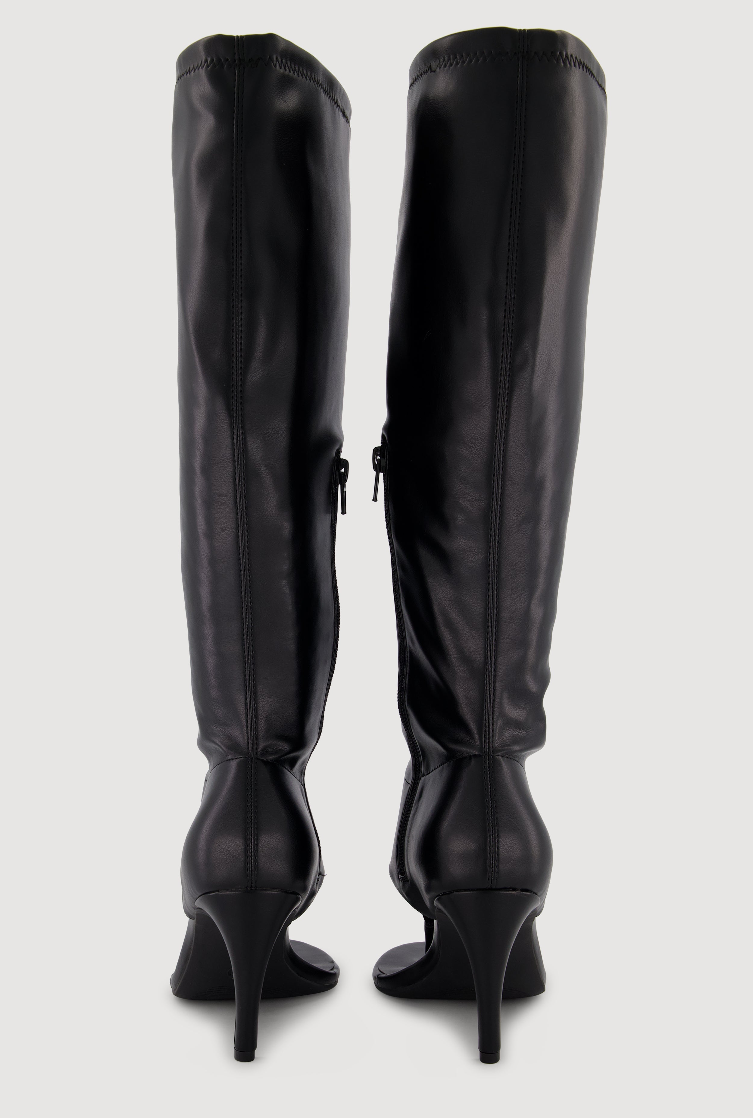 Open Toe Thong Knee High Heels