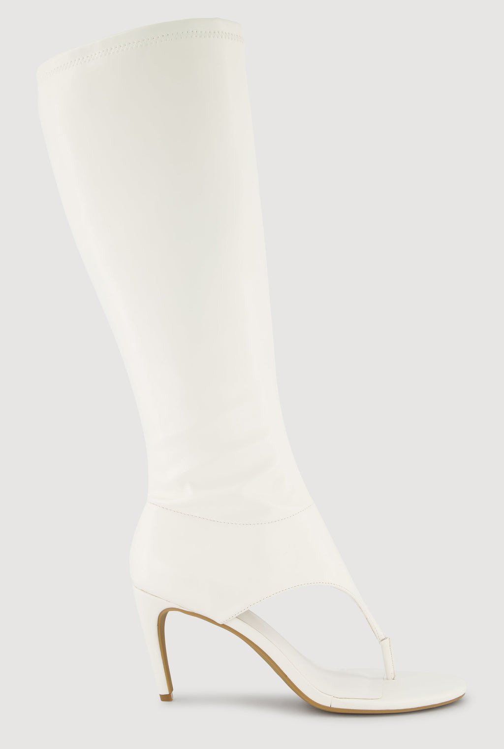 Open Toe Thong Knee High Heels