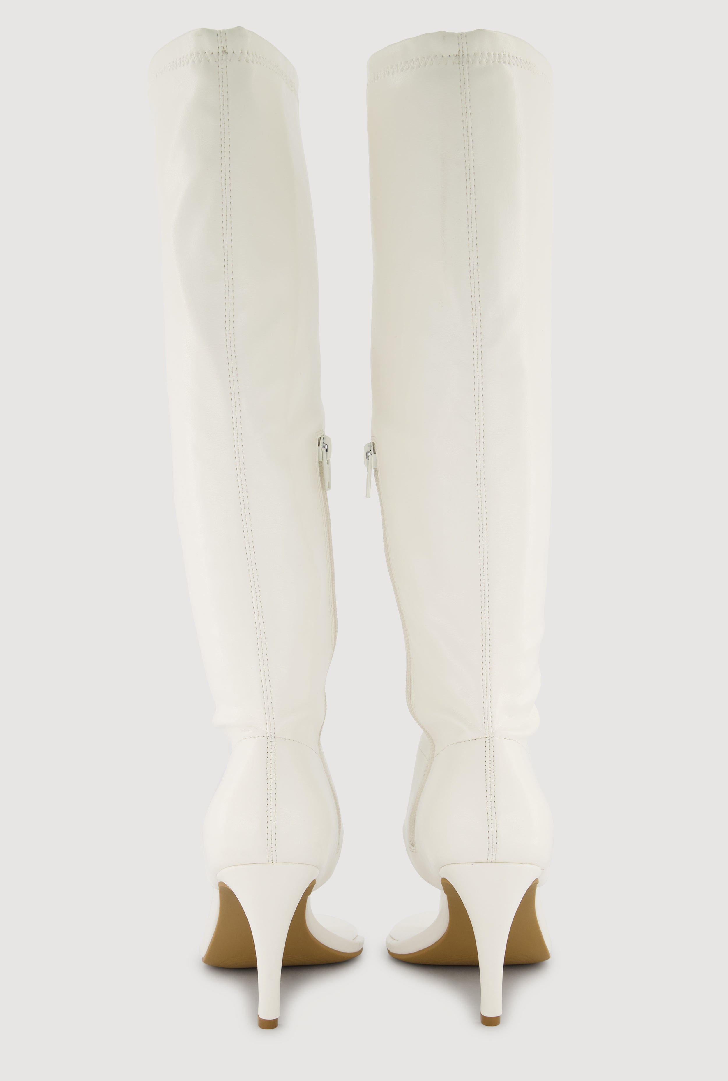 Open Toe Thong Knee High Heels