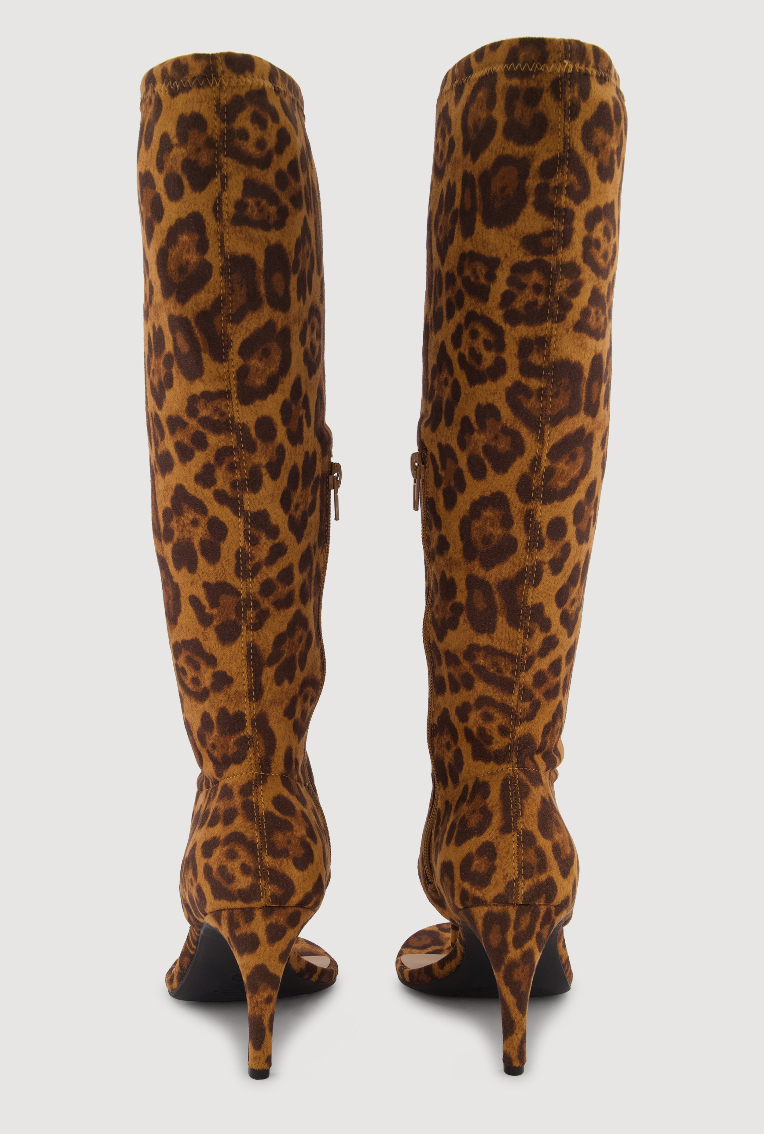 Open Toe Thong Knee High Heels