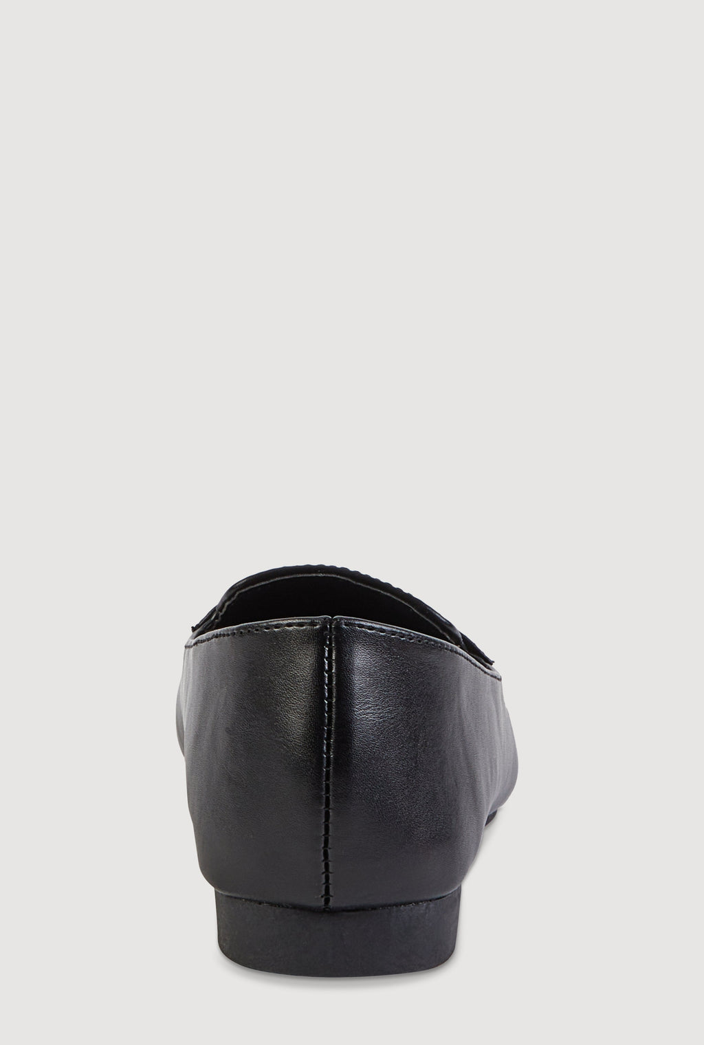 Faux Leather Pointed Toe Loafers