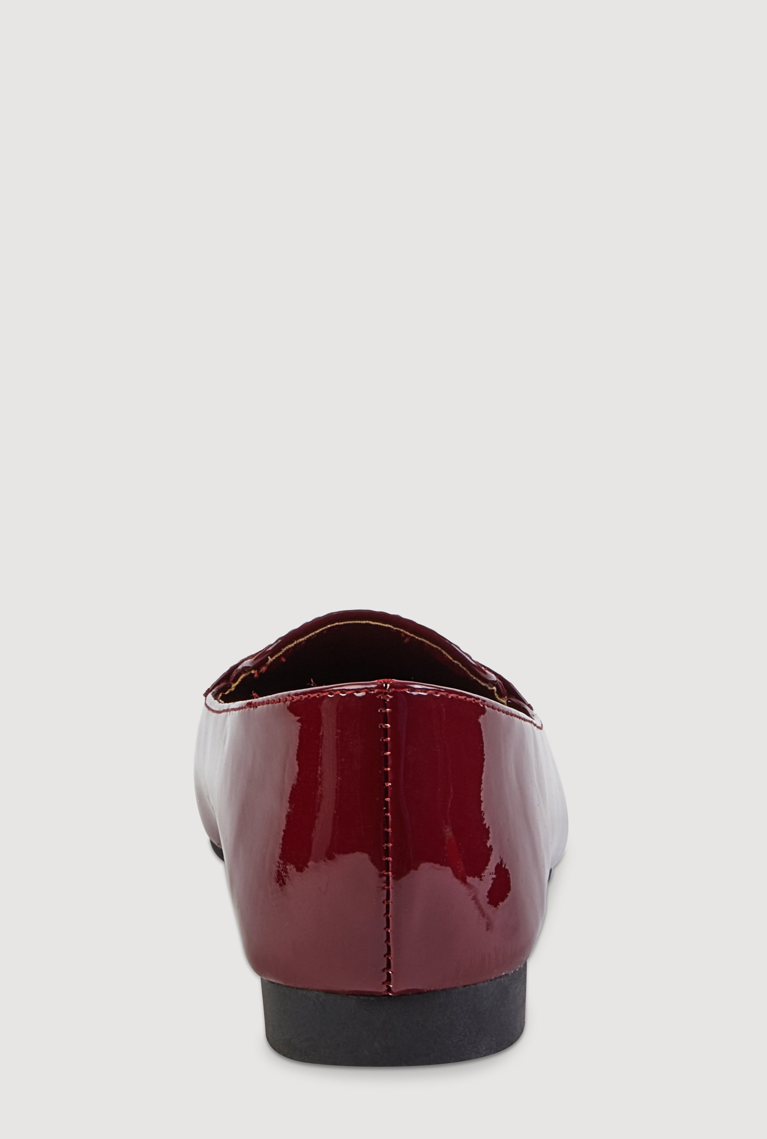 Faux Leather Pointed Toe Loafers
