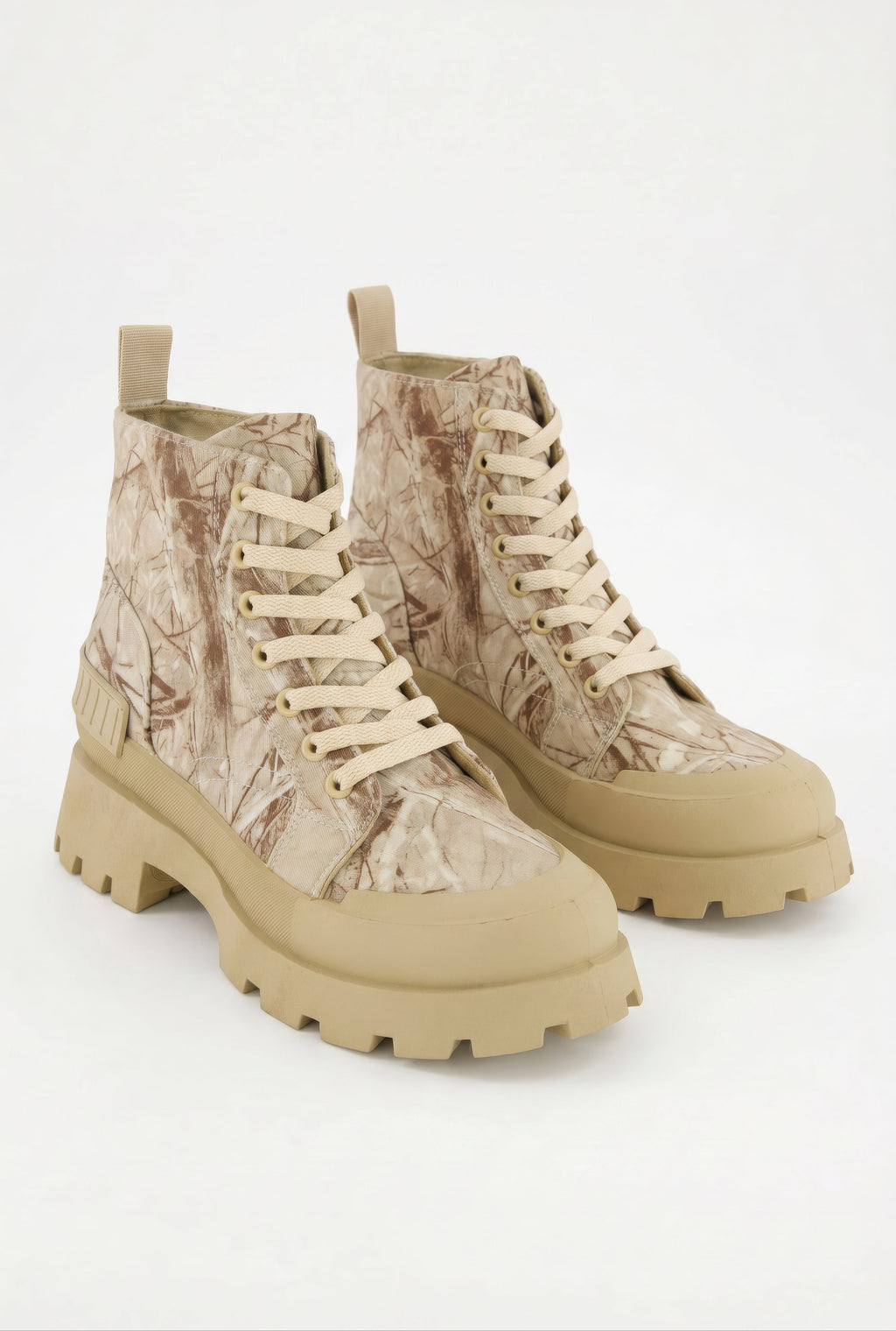 Lace Up Chunky Platform Combat Boots