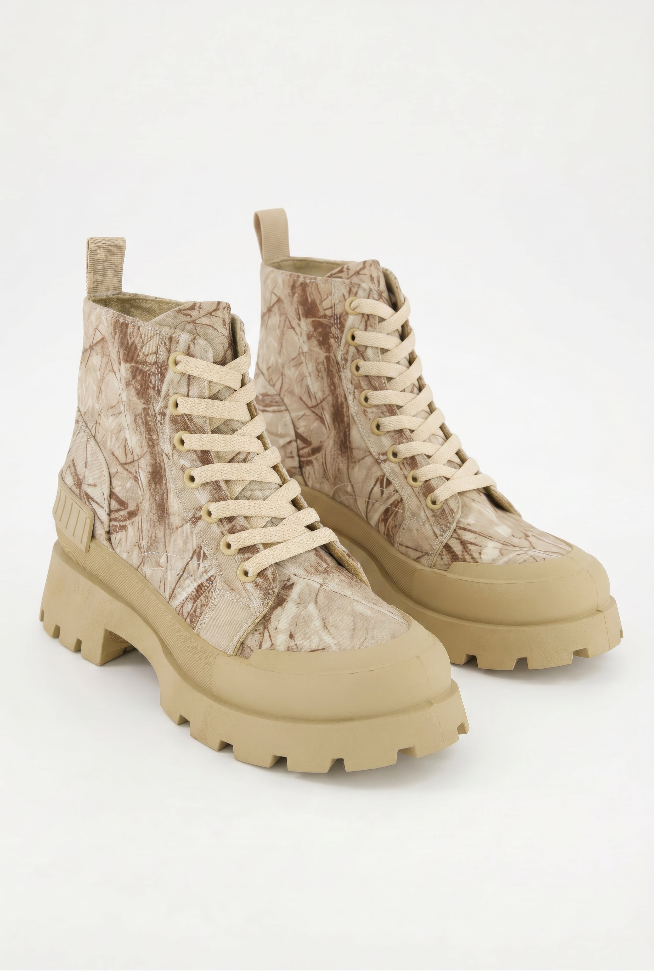Lace Up Chunky Platform Combat Boots