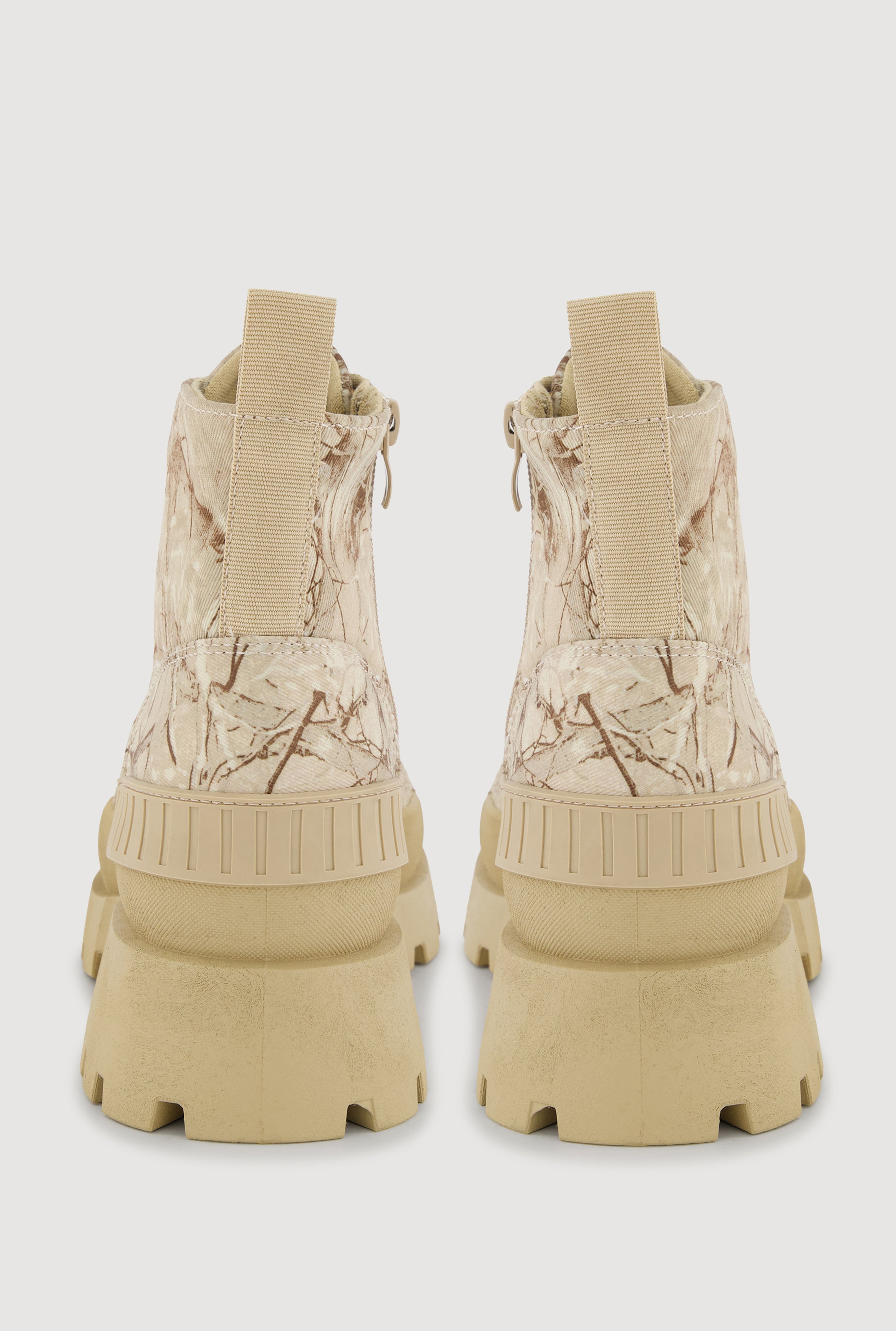 Lace Up Chunky Platform Combat Boots