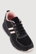Stripe Detail Lace Up Athletic Sneakers