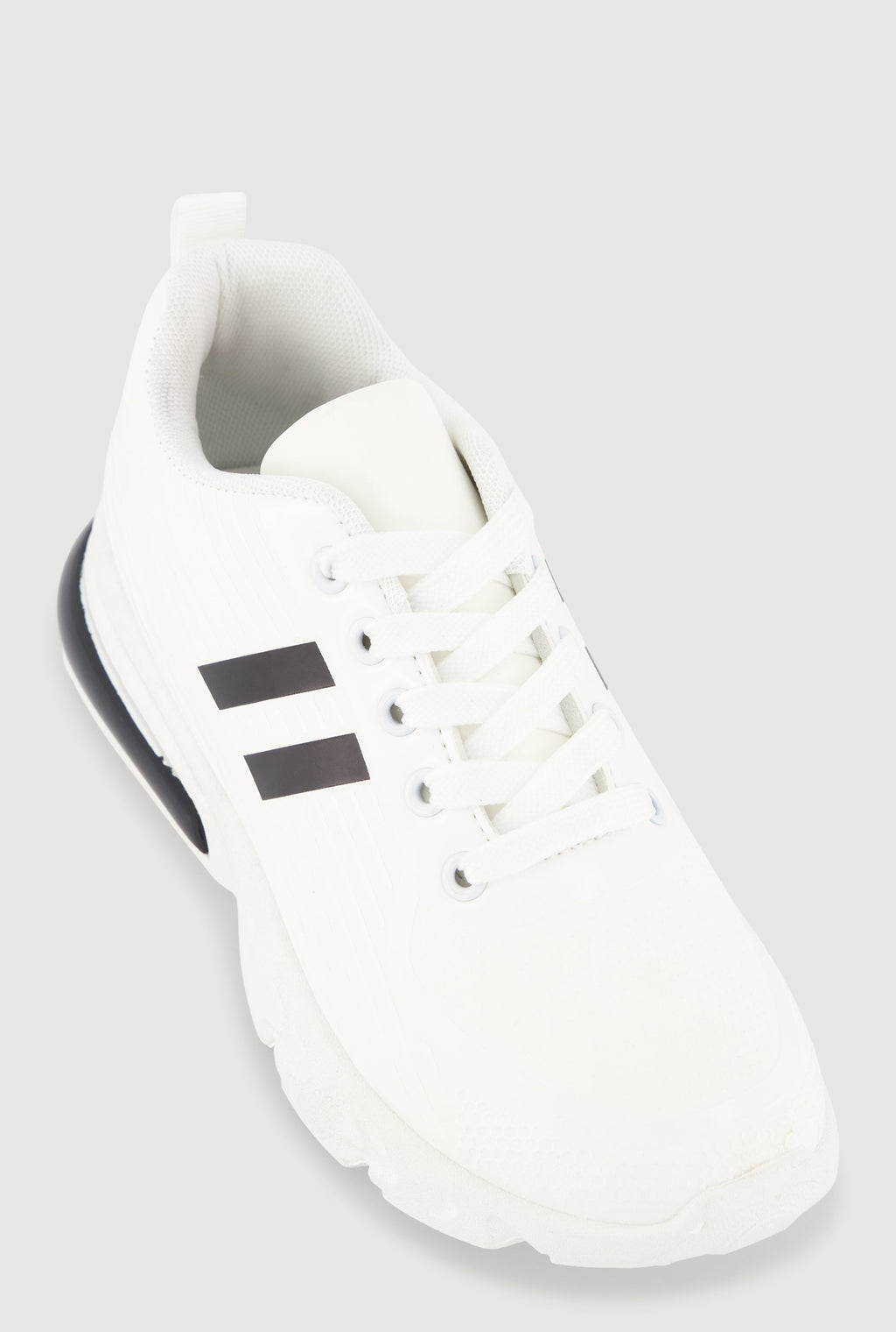 Stripe Detail Lace Up Athletic Sneakers