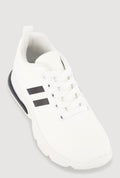 Stripe Detail Lace Up Athletic Sneakers