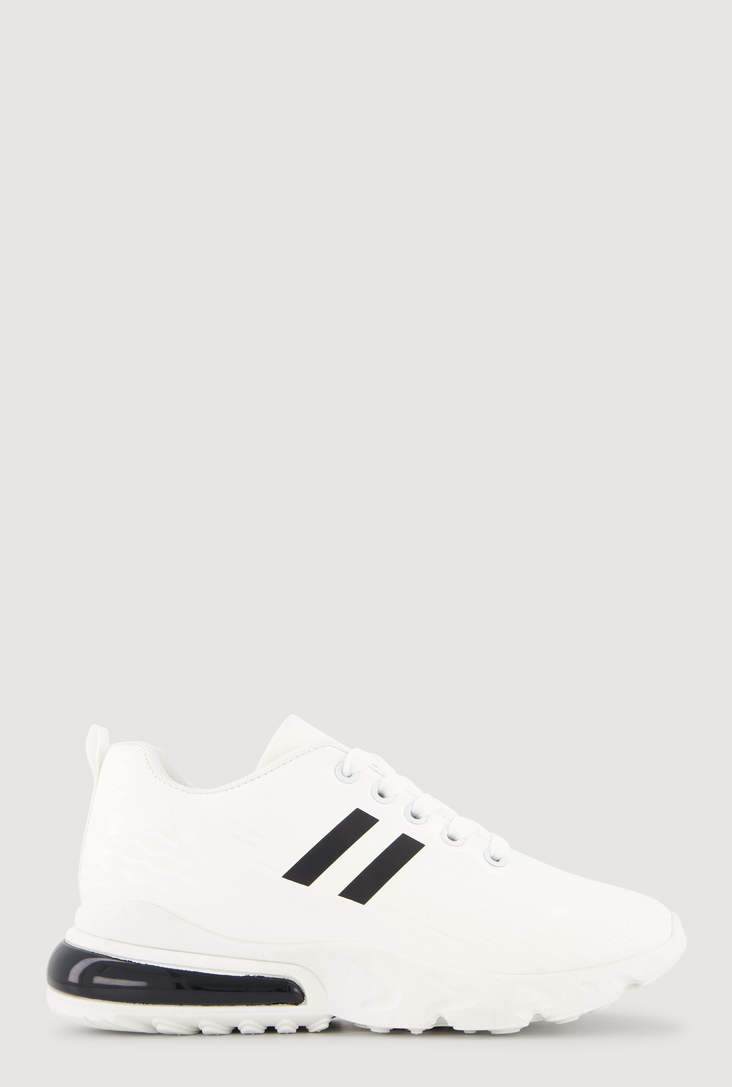 Stripe Detail Lace Up Athletic Sneakers