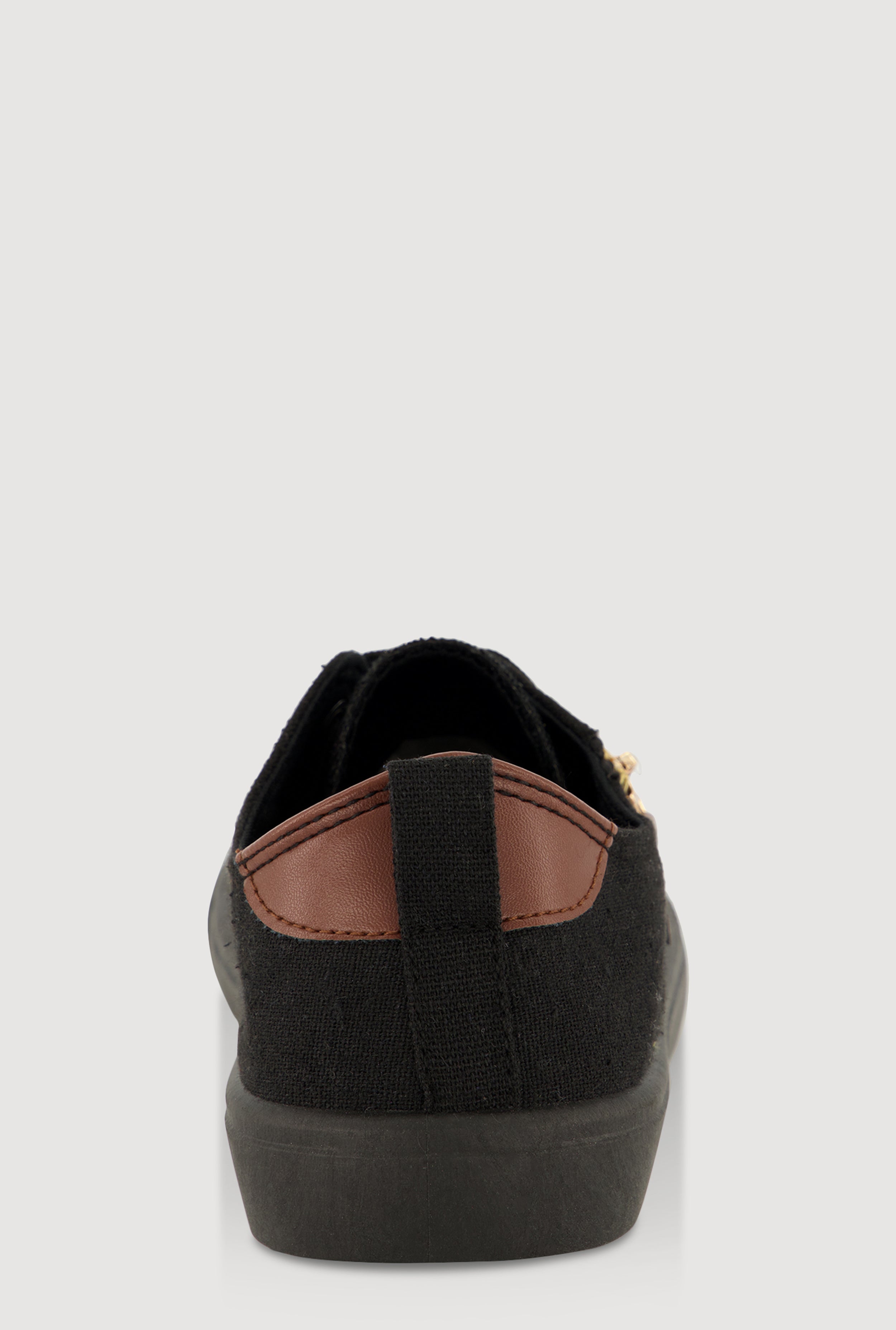 Zipper Detail Lace Up Sneakers