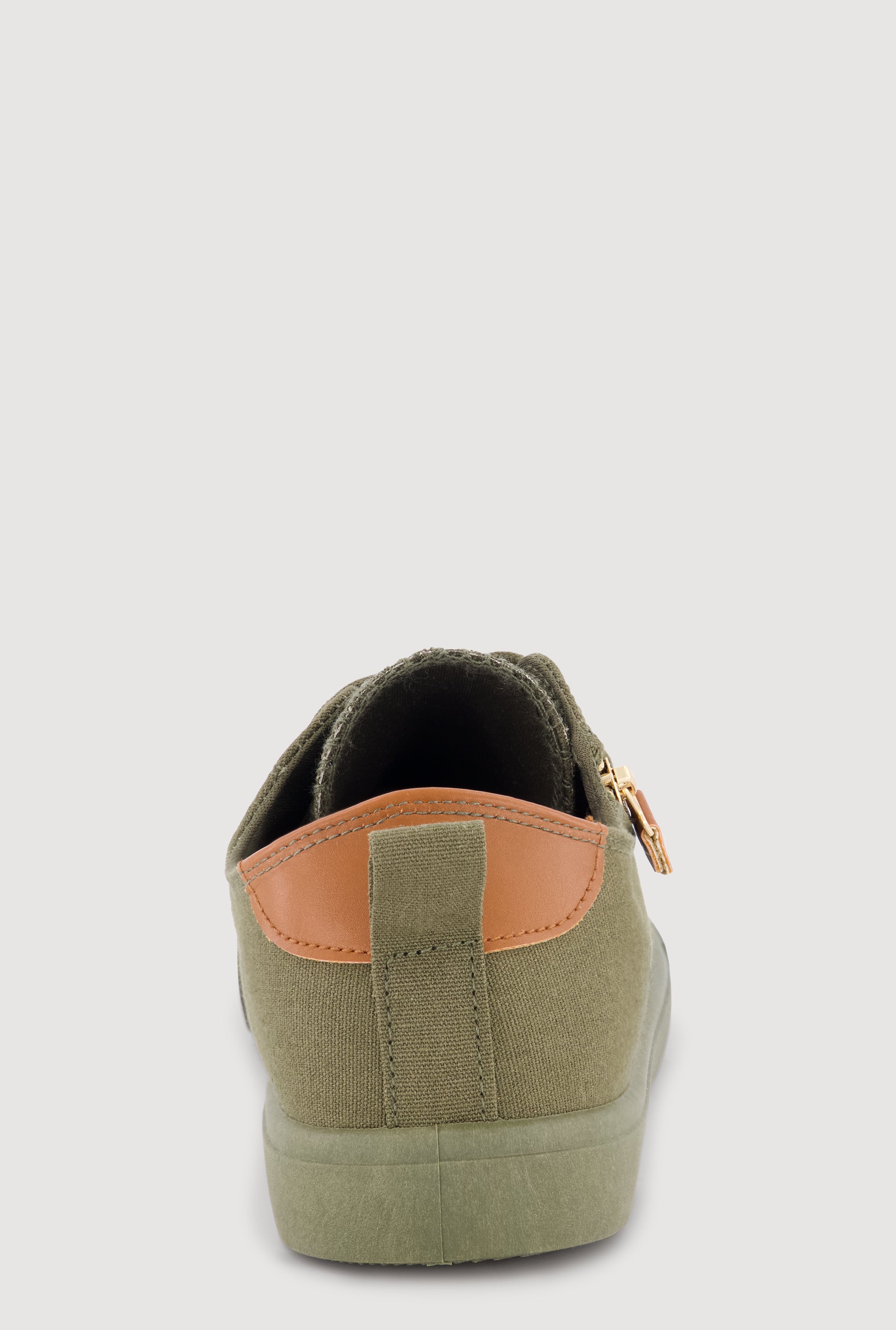 Zipper Detail Lace Up Sneakers