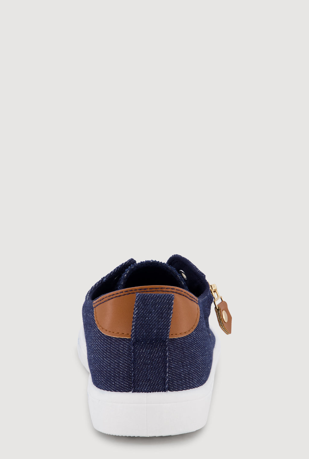 Zipper Detail Lace Up Sneakers