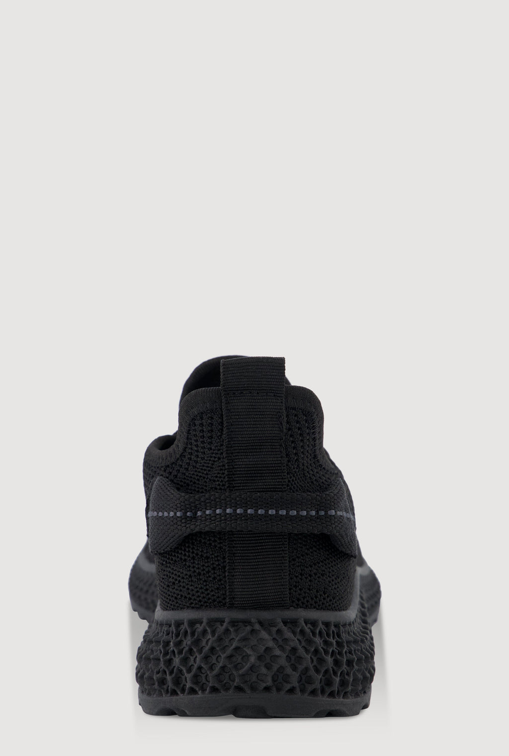 Solid Textured Knit Lace Up Low Top Sneakers