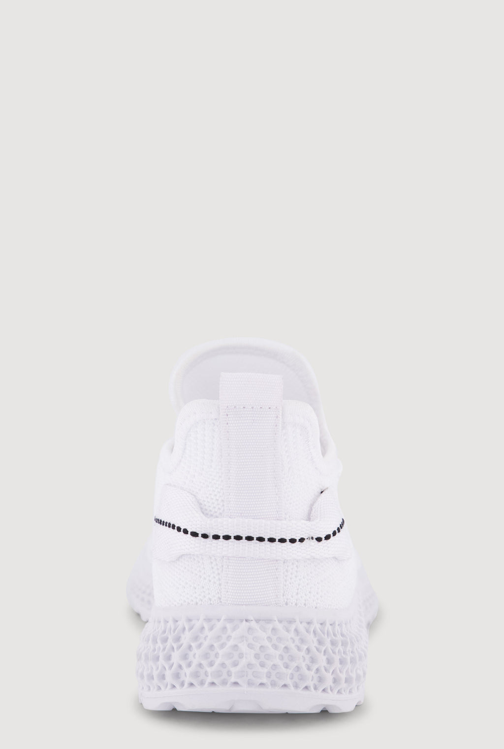 Solid Textured Knit Lace Up Low Top Sneakers
