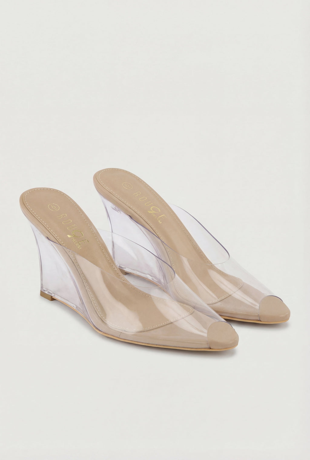 Peep Toe Clear Wedges