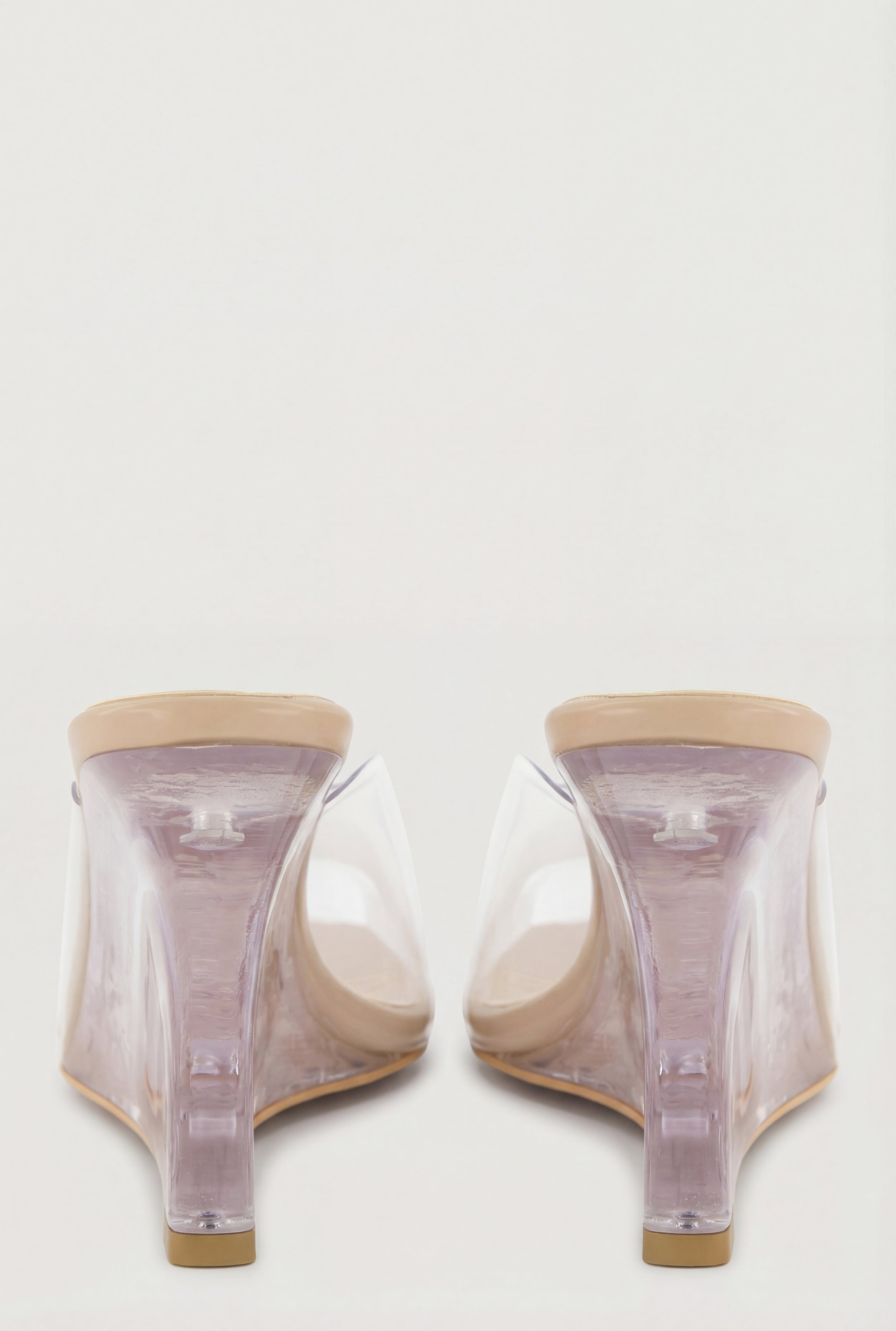Peep Toe Clear Wedges