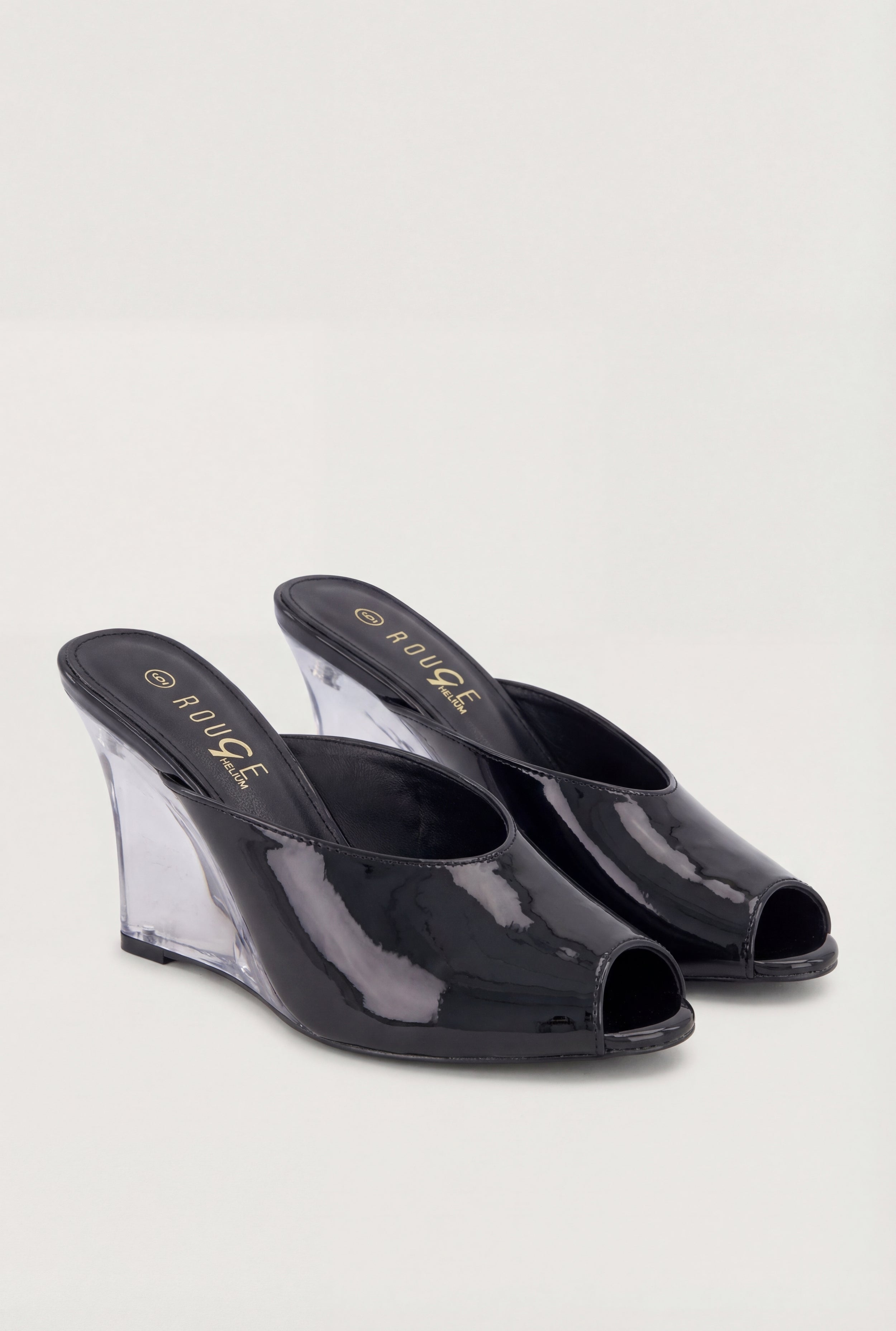 Peep Toe Clear Wedges