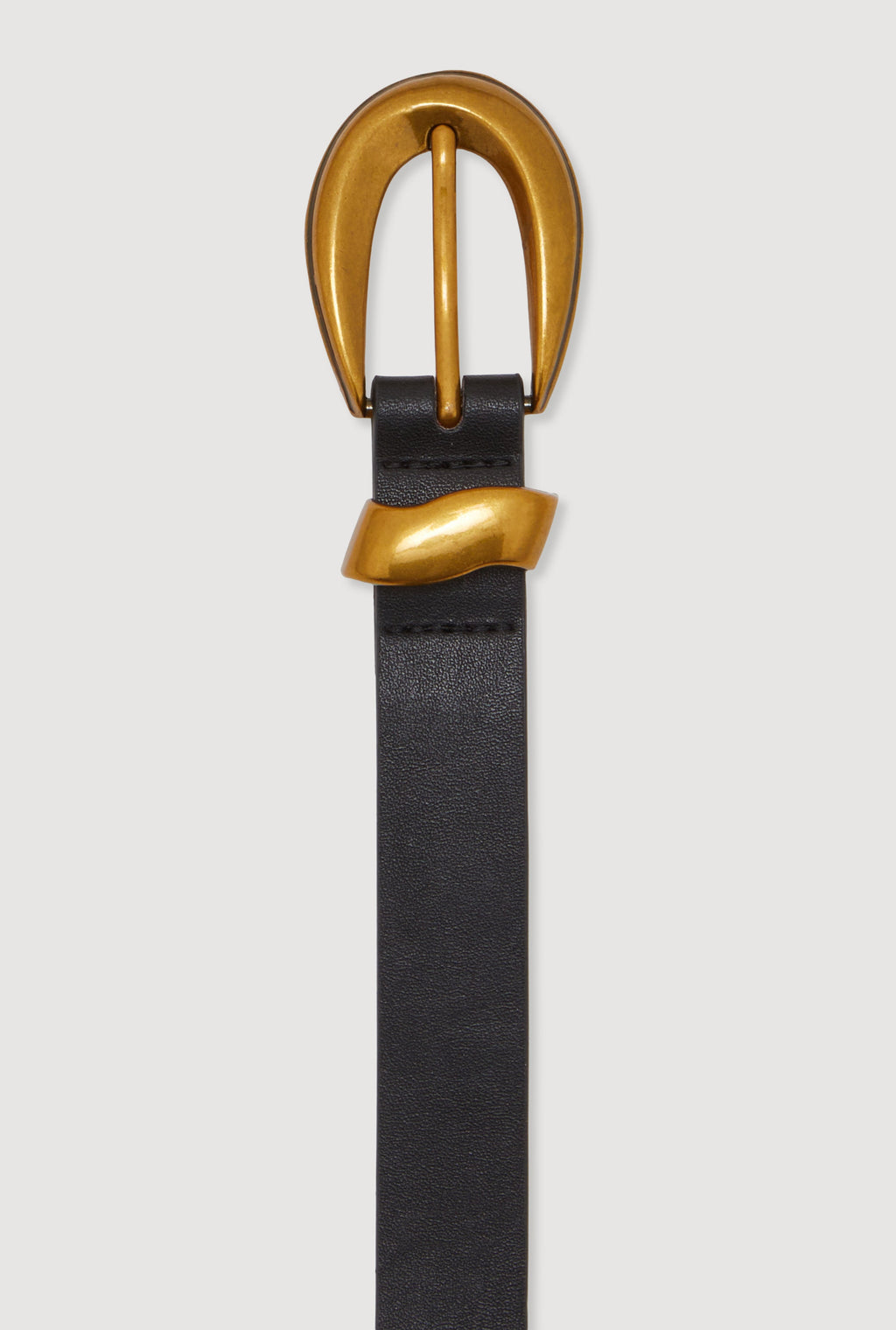 Stylish Metallic Buckle Faux Leather Belt