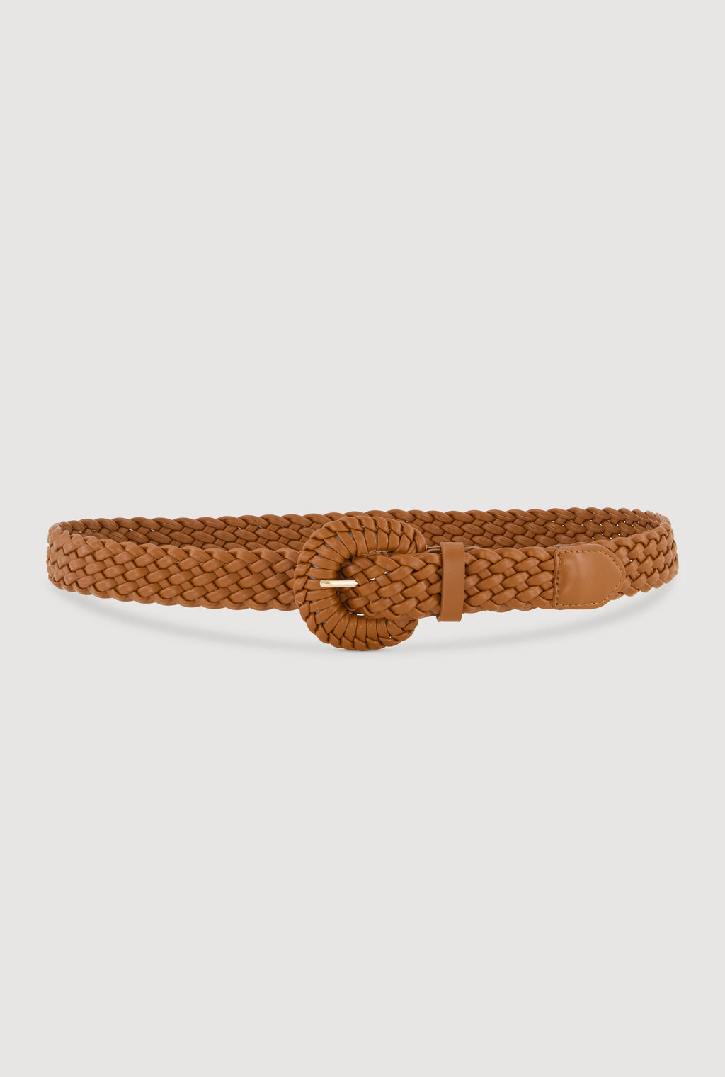 Faux Leather Woven Belt