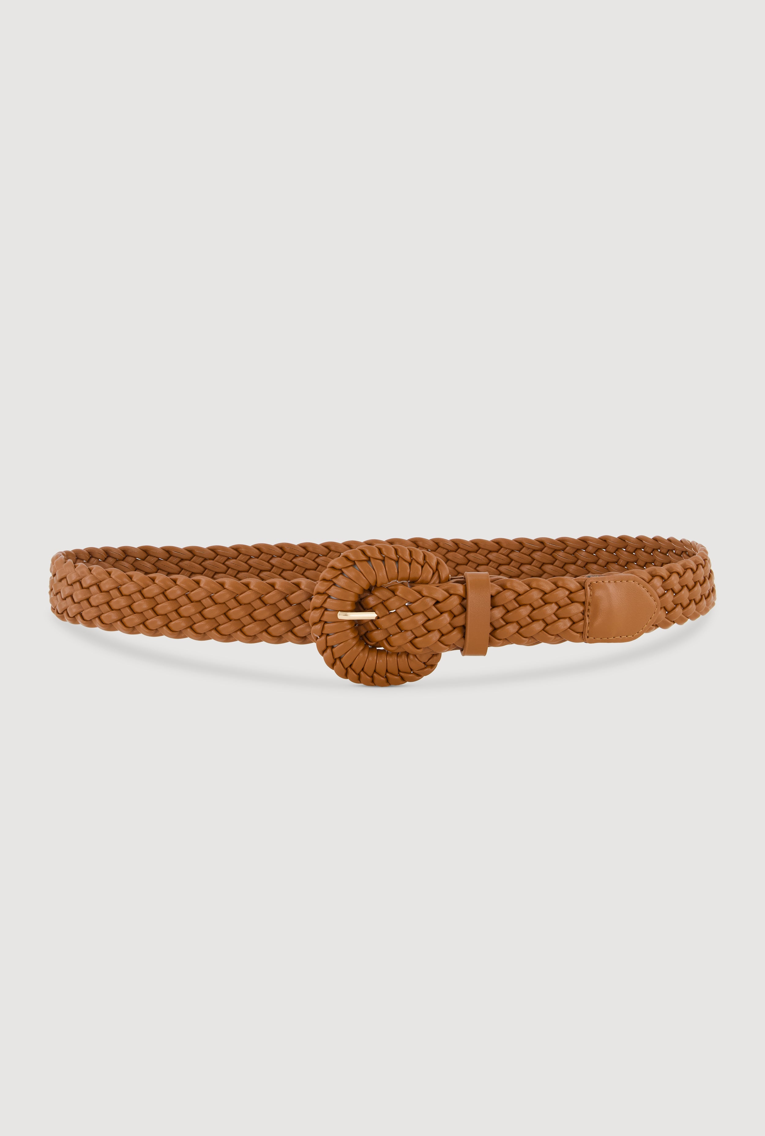 Faux Leather Woven Belt