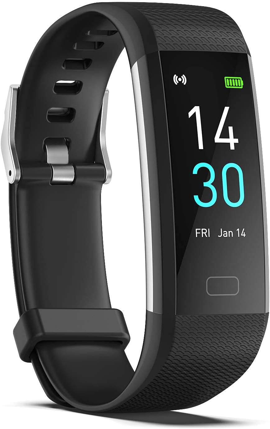 Fitness Tracker with Step Counter/Calories/Stopwatch, Activity Tracker with Heart Rate Monitor, IP68, Health Tracker with Sleep Tracker, Smartwatch, Pedometer Watch for Women Men Kids