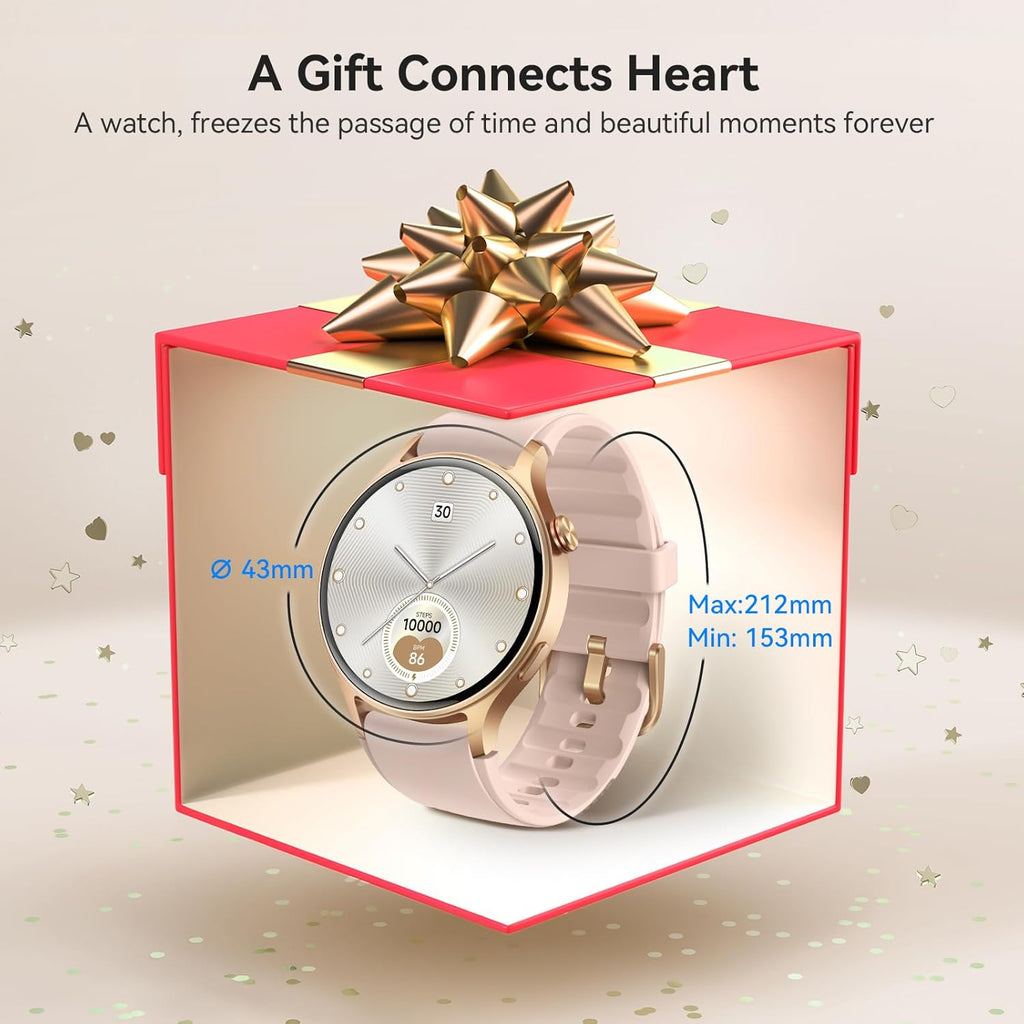 Smart Watch for Women, 2024 Newest Fitness Watch with Heart Rate/Sleep/SpO2 Monitor, Smartwatch for iPhone/Samsung/Android, 110+ Sport Modes Waterproof Activity Trackers and Reloj Inteligente