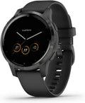 GPS Smartwatch, Features Music, Body Energy Monitoring, Animated Workouts, Pulse Ox Sensors and More, Black